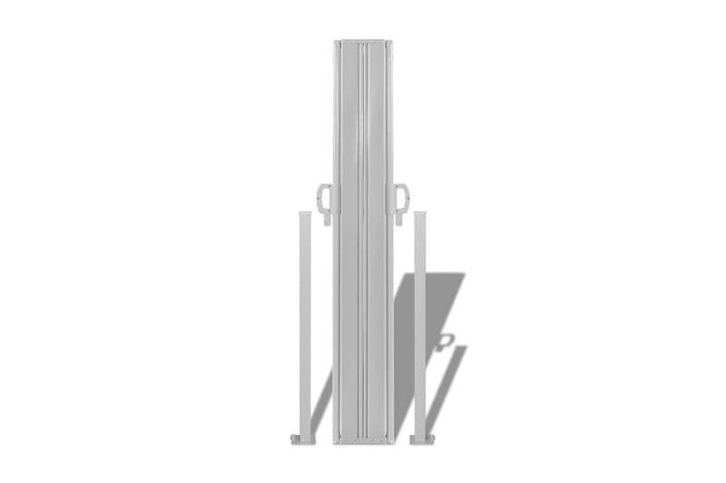 Uttrekkbar sidemarkise svart 160x600 cm - Hagemøbler - Solbeskyttelse - Markiser - Balkongmarkise