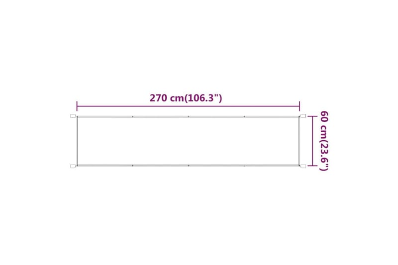 Vertikal markise beige 60x270 cm oxford stoff - Beige - Vindusmarkise - Markiser - Solbeskyttelse vindu