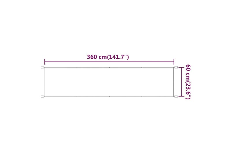 Vertikal markise beige 60x360 cm oxford stoff - Beige - Vindusmarkise - Markiser