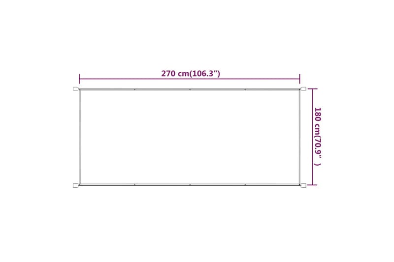 Vertikal markise blå 180x270 cm oxford stoff - Blå - Vindusmarkise - Markiser - Solbeskyttelse vindu