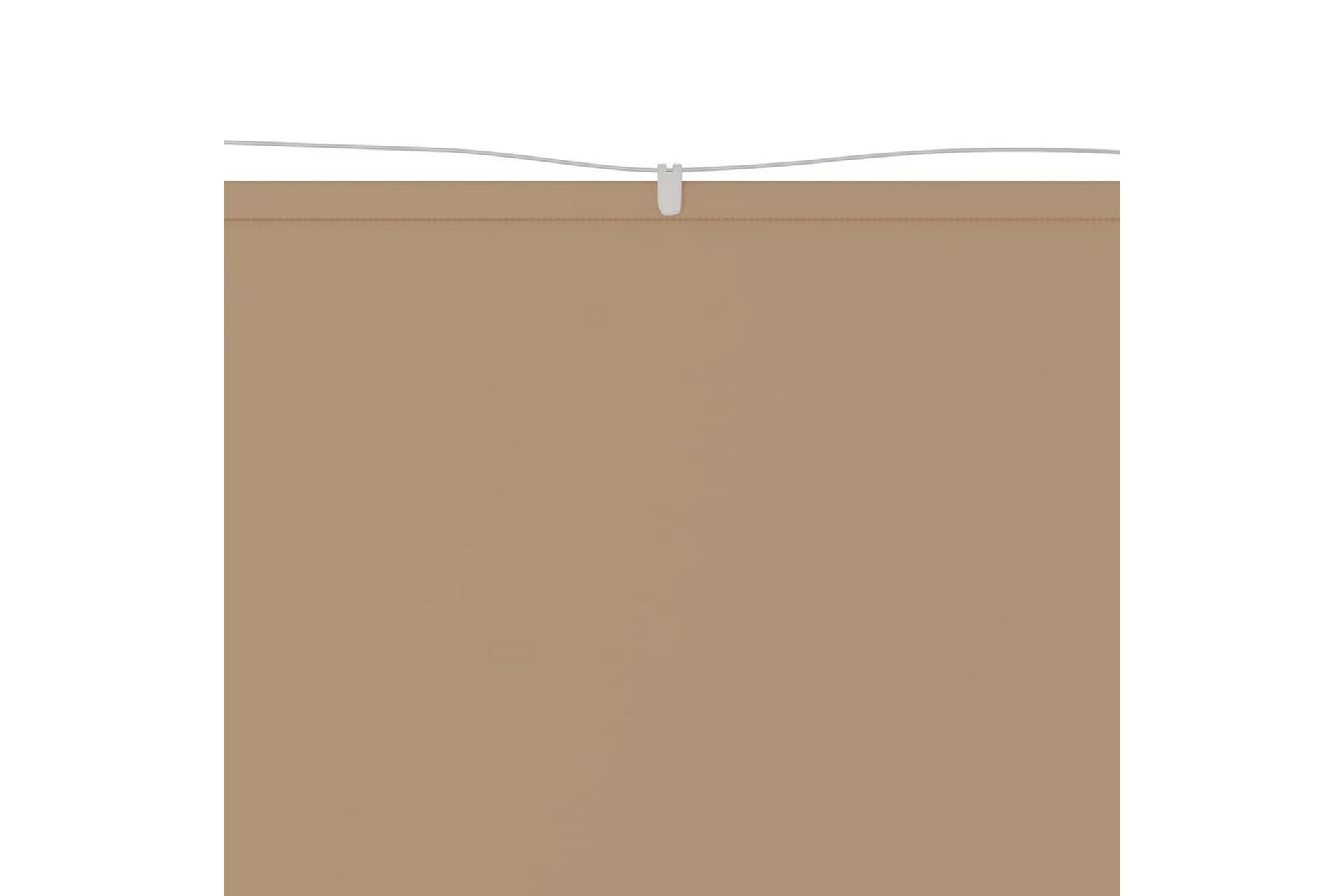 Vertikal markise gråbrun 100x1200 cm oxford stoff - Taupe - Hagemøbler - Solbeskyttelse - Markiser - Vindusmarkise
