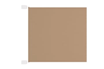 Vertikal markise gråbrun 140x800 cm oxford stoff - Taupe - Hagemøbler - Solbeskyttelse - Markiser - Vindusmarkise
