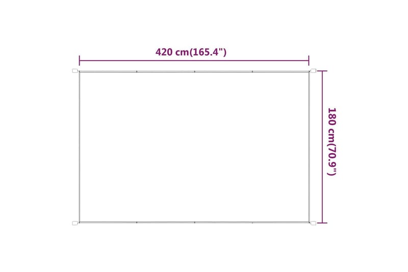 Vertikal markise lysegrønn 180x420 cm oxford stoff - grønn - Hagemøbler - Solbeskyttelse - Markiser - Vindusmarkise