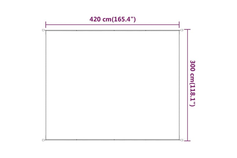 Vertikal markise lysegrønn 300x420 cm oxford stoff - grønn - Hagemøbler - Solbeskyttelse - Markiser - Vindusmarkise