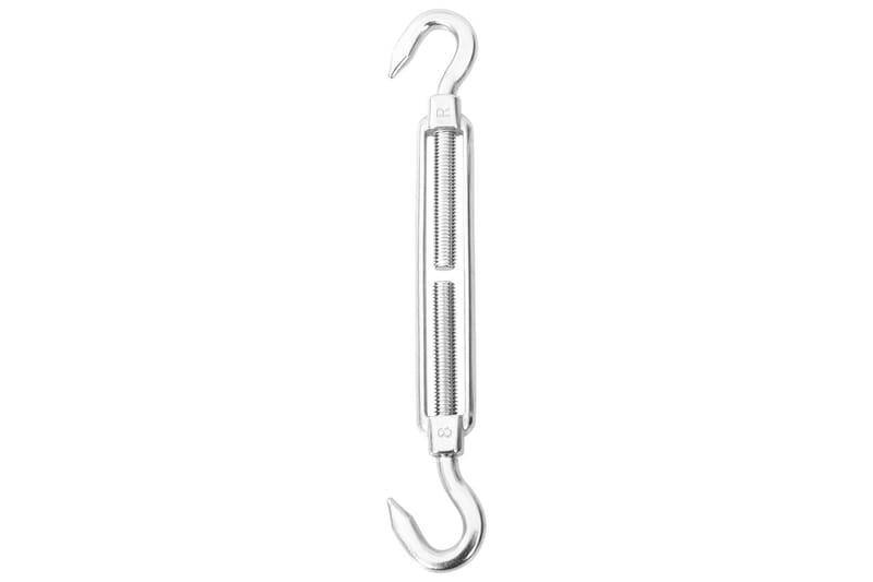 Monteringssett for solseil 6 deler rustfritt stål - Silver - Hagemøbler - Solbeskyttelse - Solseil