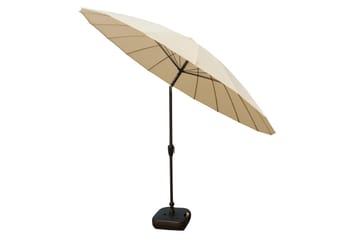 BALI Parasoll Ø2,7 m - Sand - Hagemøbler - Solbeskyttelse - Parasoller - Baliparasoll
