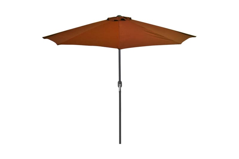 Balkongparasoll aluminiumsstang 270x135x245 cm halv - Hagemøbler - Solbeskyttelse - Parasoller - Balkongparasoll