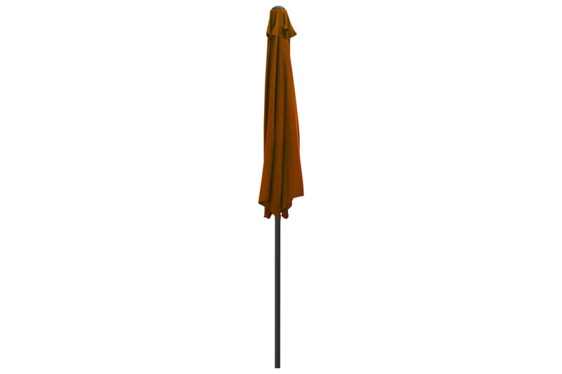 Balkongparasoll aluminiumsstang 270x135x245 cm halv - Hagemøbler - Solbeskyttelse - Parasoller - Balkongparasoll