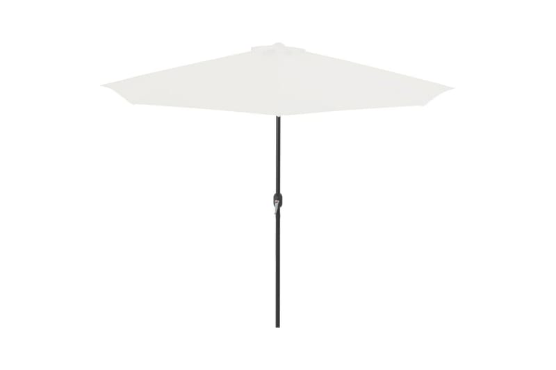 Balkongparasoll m. aluminiumsstang sandfarget 300x150cm halv - Hagemøbler - Solbeskyttelse - Parasoller - Balkongparasoll