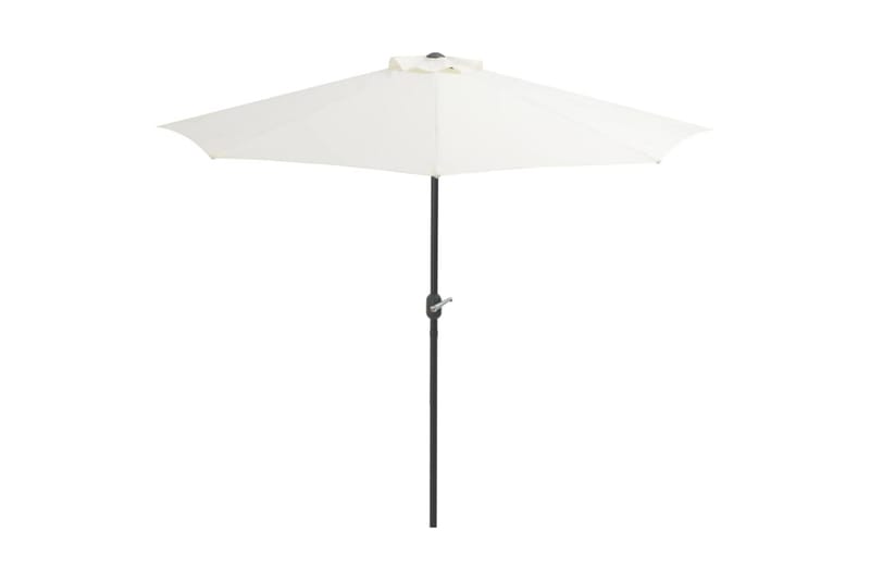 Balkongparasoll med aluminiumsstang 270x135 cm halv - Hagemøbler - Solbeskyttelse - Parasoller - Balkongparasoll