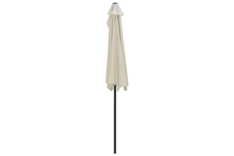 Balkongparasoll med aluminiumsstang 270x135 cm halv - Hagemøbler - Solbeskyttelse - Parasoller - Balkongparasoll