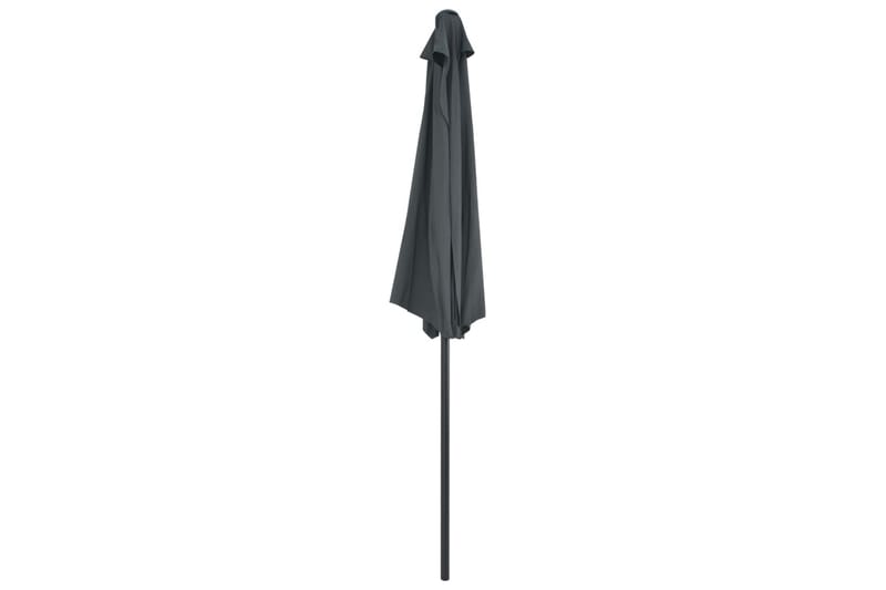 Balkongparasoll med aluminiumsstang antrasitt 270x135cm halv - Hagemøbler - Solbeskyttelse - Parasoller - Balkongparasoll
