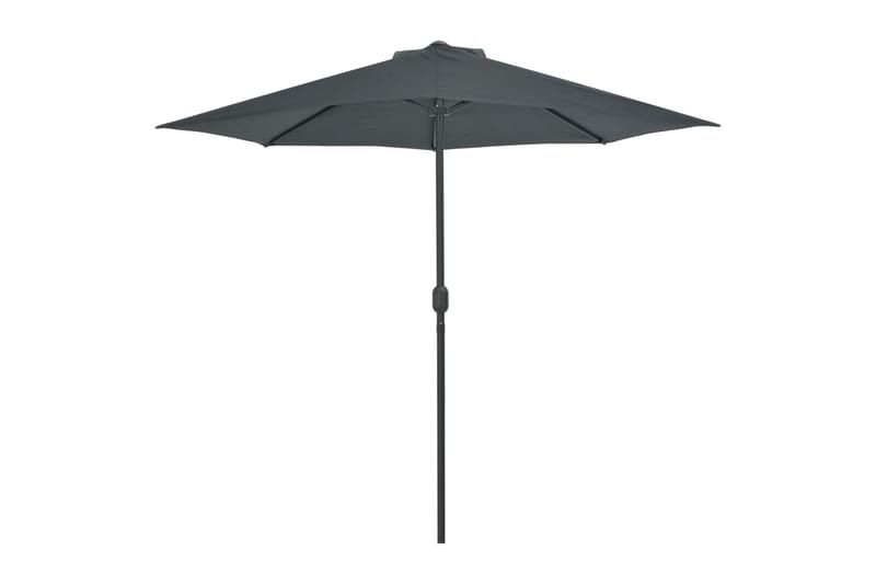 Balkongparasoll med aluminiumsstang antrasitt 270x135cm halv - Hagemøbler - Solbeskyttelse - Parasoller - Balkongparasoll