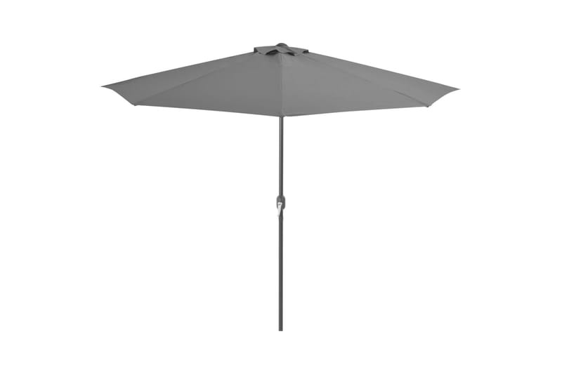 Balkongparasoll med aluminiumsstang antrasitt 300x150cm halv - Hagemøbler - Solbeskyttelse - Parasoller - Balkongparasoll