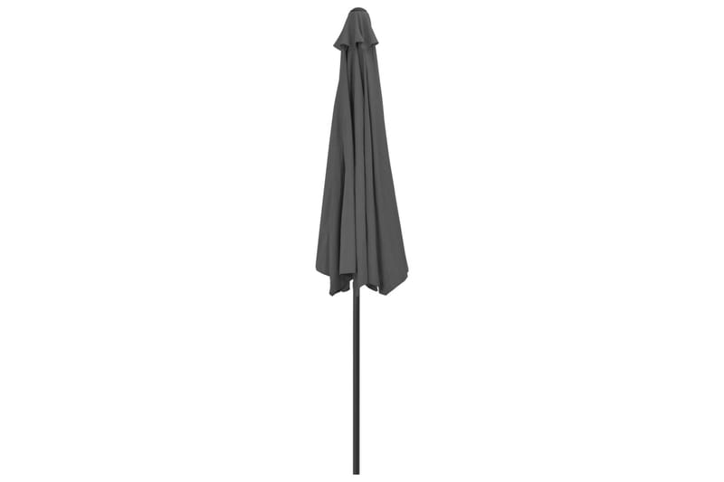 Balkongparasoll med aluminiumsstang antrasitt 300x150cm halv - Hagemøbler - Solbeskyttelse - Parasoller - Balkongparasoll