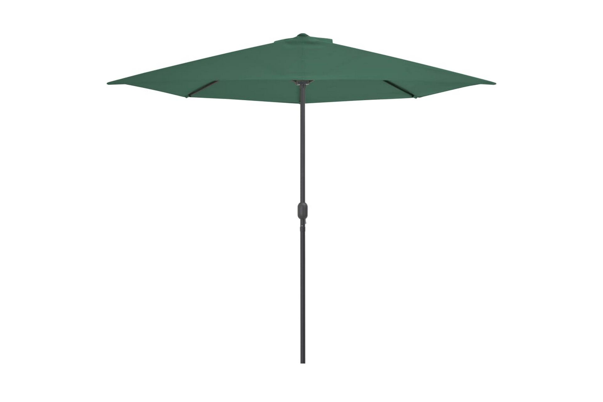 Balkongparasoll med aluminiumsstang grønn 300x150 cm halv - Hagemøbler - Solbeskyttelse - Parasoller - Balkongparasoll
