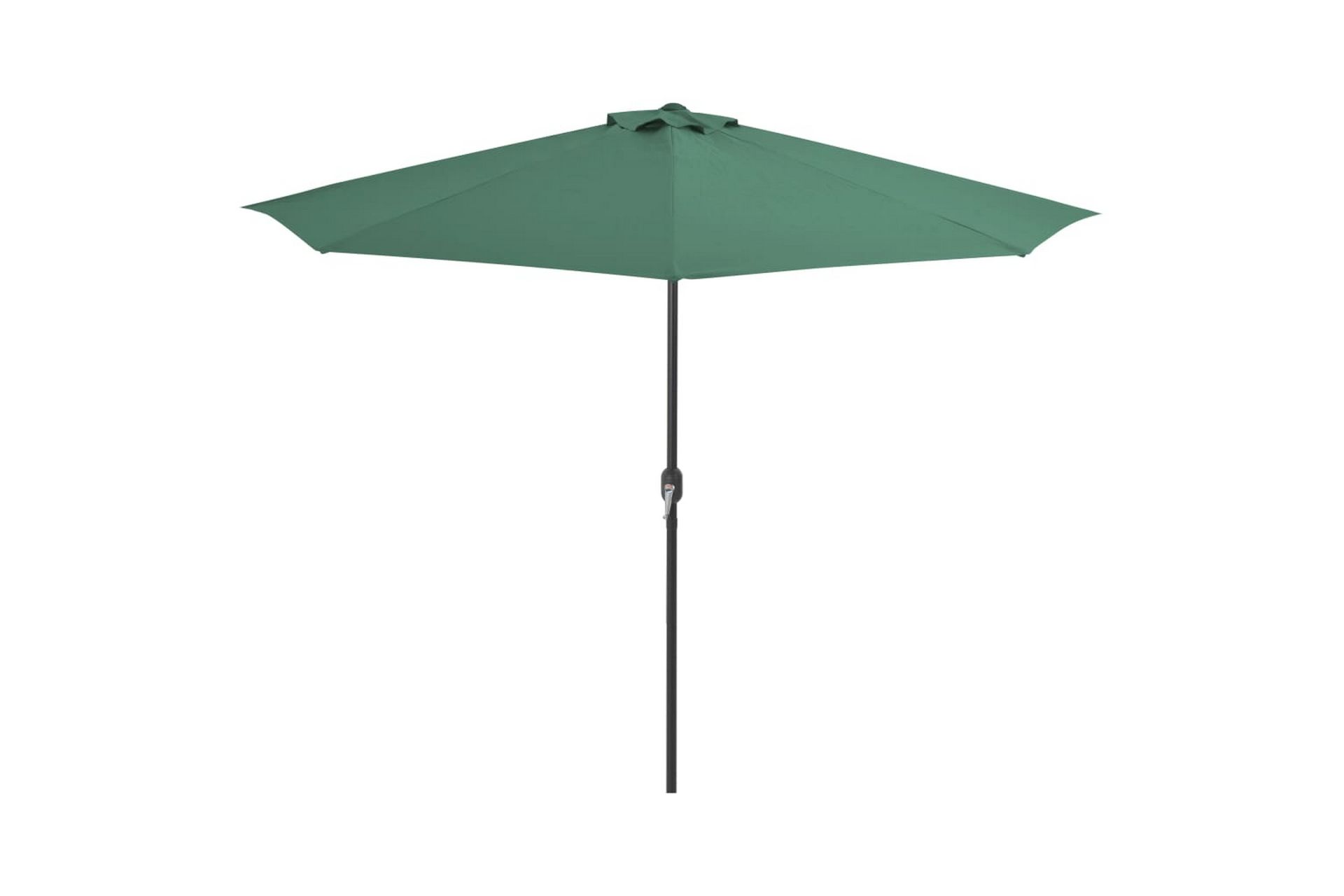 Balkongparasoll med aluminiumsstang grønn 300x150 cm halv - Hagemøbler - Solbeskyttelse - Parasoller - Balkongparasoll