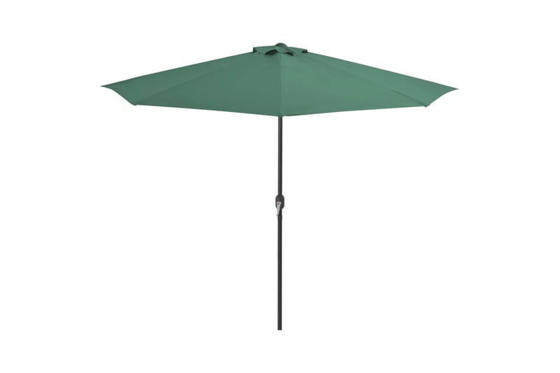 Balkongparasoll med aluminiumsstang grønn 300x150 cm halv - Hagemøbler - Solbeskyttelse - Parasoller - Balkongparasoll