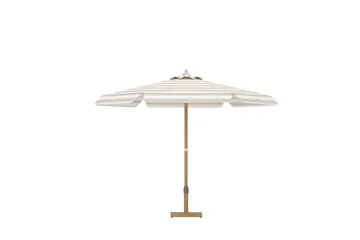 Cerox parasoll 270 cm utendørs - Hvit, stripete - Hagemøbler - Solbeskyttelse - Parasoller - Balkongparasoll