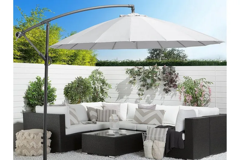 Calabria Ii Parasoll 235 cm - Grå - Hagemøbler - Solbeskyttelse - Parasoller