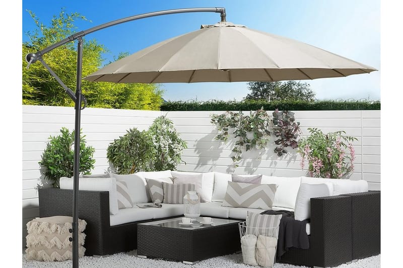 Calabria Ii Parasoll 235 cm - Beige - Hagemøbler - Solbeskyttelse - Parasoller