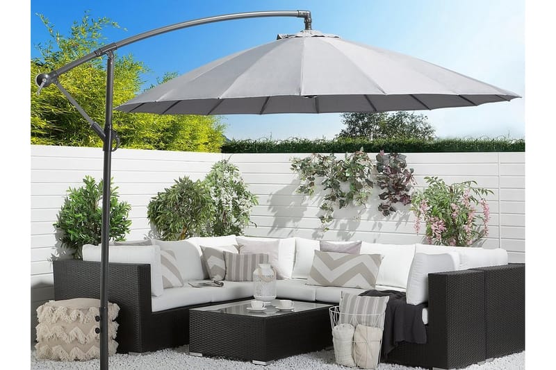 Calabria Ii Parasoll 235 cm - Grå - Hagemøbler - Solbeskyttelse - Parasoller - Hengeparasoll