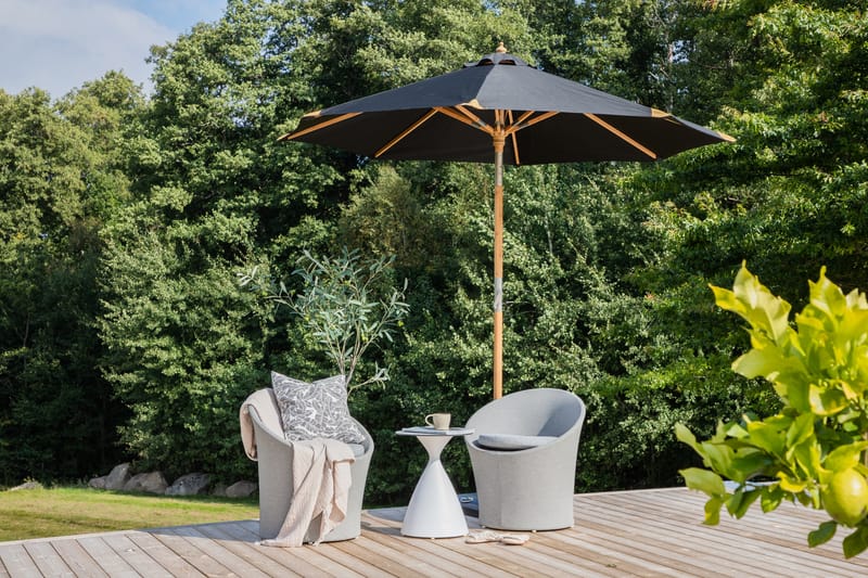 Cerox Parasoll 270 cm - Svart - Hagemøbler - Solbeskyttelse - Parasoller