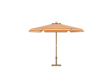 Cerox parasoll 270 cm utendørs - Fersken og hvit, stripete - Hagemøbler - Solbeskyttelse - Parasoller - Balkongparasoll