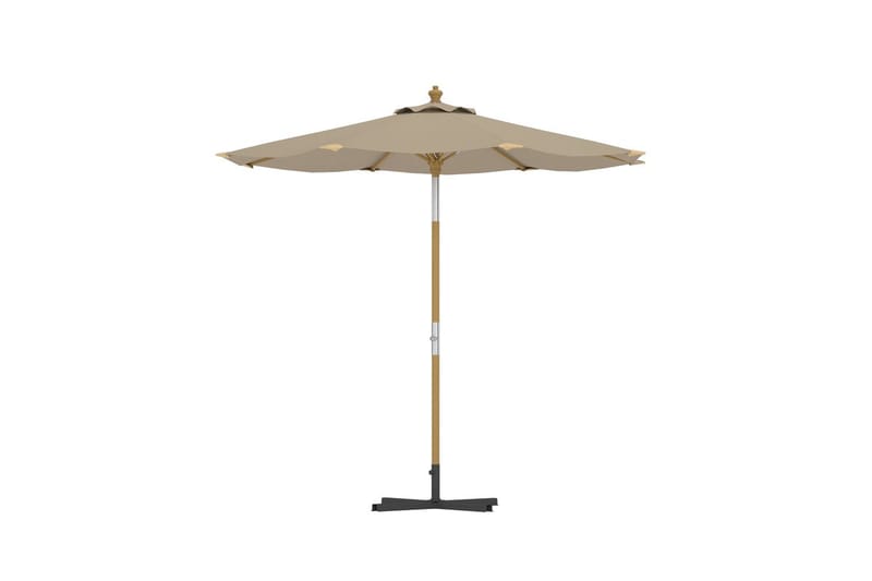 Cerox parasoll 270 cm utendørs - Beige - Hagemøbler - Solbeskyttelse - Parasoller - Baliparasoll