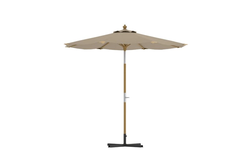 Cerox parasoll 270 cm utendørs - Beige - Hagemøbler - Solbeskyttelse - Parasoller - Baliparasoll