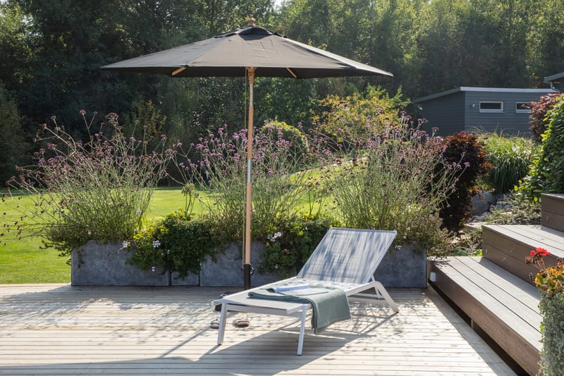 Corypho Parasoll 250 cm - Svart - Hagemøbler - Solbeskyttelse - Parasoller