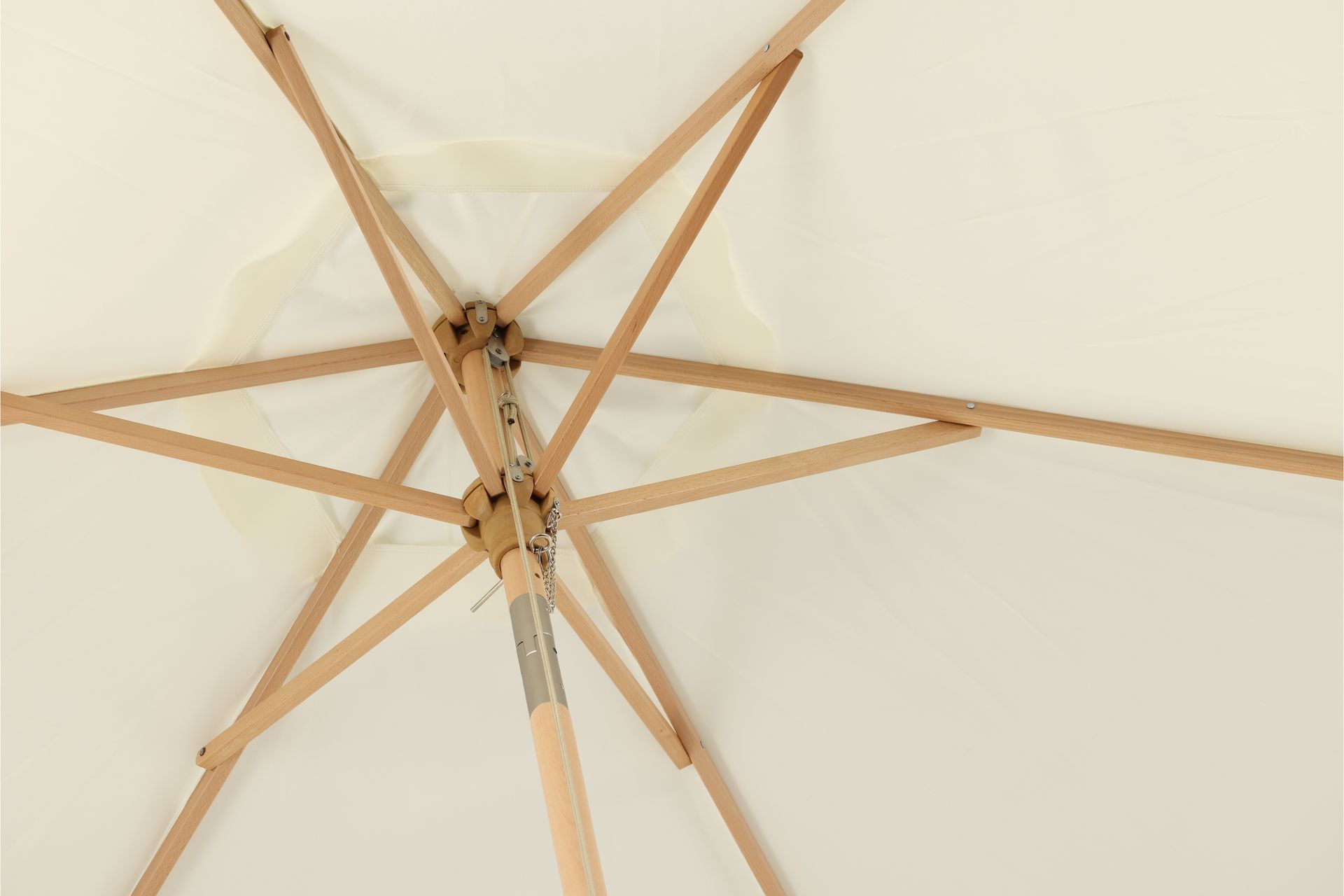 Corypho Parasoll 250 cm - Hvit - Hagemøbler - Solbeskyttelse - Parasoller