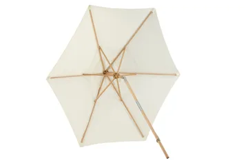 Corypho Parasoll 250 cm - Hvit - Hagemøbler - Solbeskyttelse - Parasoller - Hengeparasoll