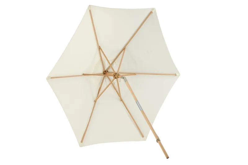 Corypho Parasoll 250 cm - Hvit - Hagemøbler - Solbeskyttelse - Parasoller