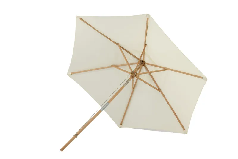 Corypho Parasoll 250 cm - Hvit - Hagemøbler - Solbeskyttelse - Parasoller