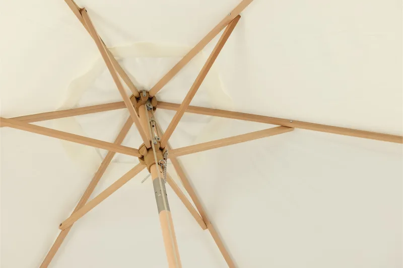 Corypho Parasoll 250 cm - Hvit - Hagemøbler - Solbeskyttelse - Parasoller