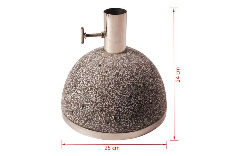 Esschert Design Parasollstativ 11,5 kg 25x25x24 cm grå PV11 - Hagemøbler - Solbeskyttelse - Parasoller