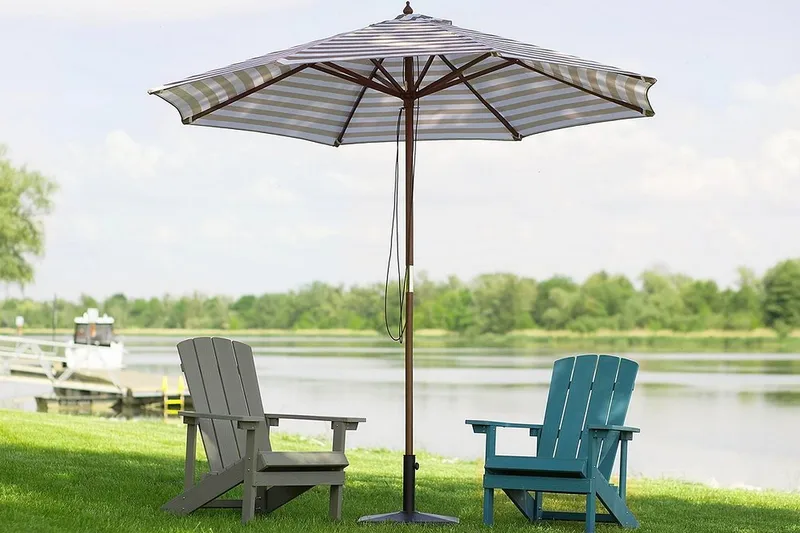 Ferentillo Parasoll 245 cm - Beige - Hagemøbler - Solbeskyttelse - Parasoller - Balkongparasoll