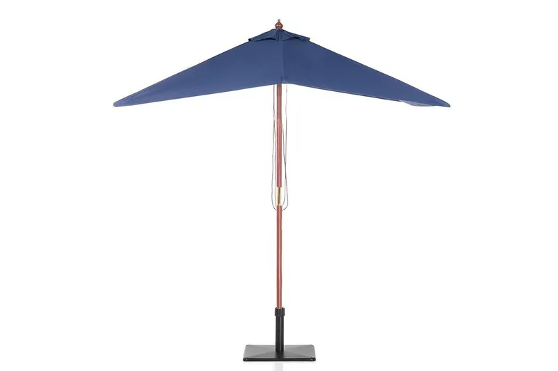 Flamenco Parasoll 244 cm - Blå - Hagemøbler - Solbeskyttelse - Parasoller - Balkongparasoll