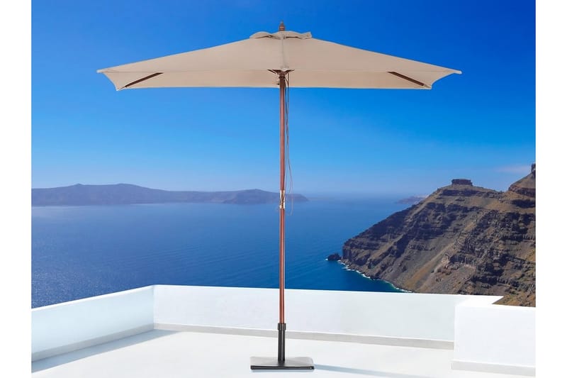 Flamenco Parasoll 244 cm - Beige - Hagemøbler - Solbeskyttelse - Parasoller
