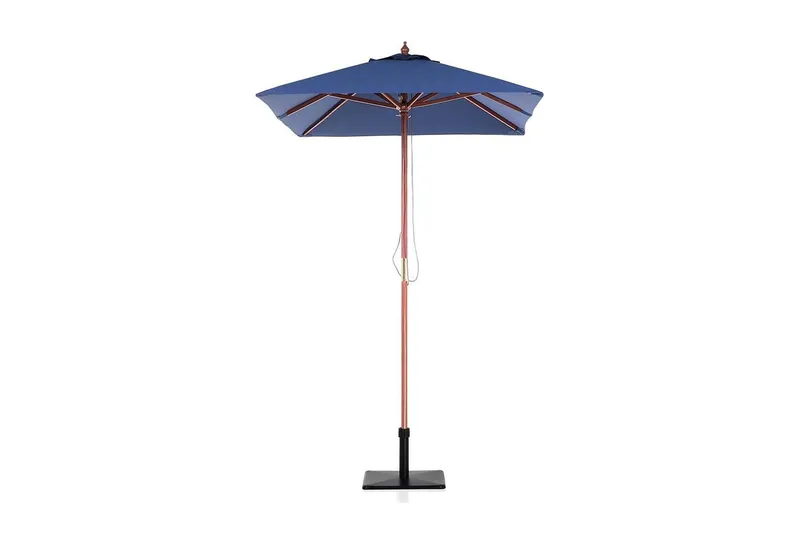 Flamenco Parasoll 244 cm - Blå - Hagemøbler - Solbeskyttelse - Parasoller - Balkongparasoll