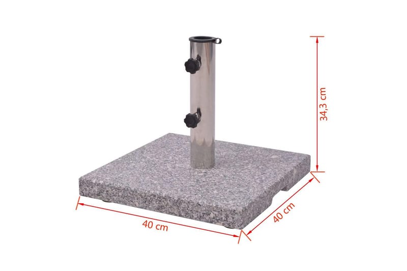 Granitt parasollstativ/holder 20 kg - Hagemøbler - Solbeskyttelse - Parasoller