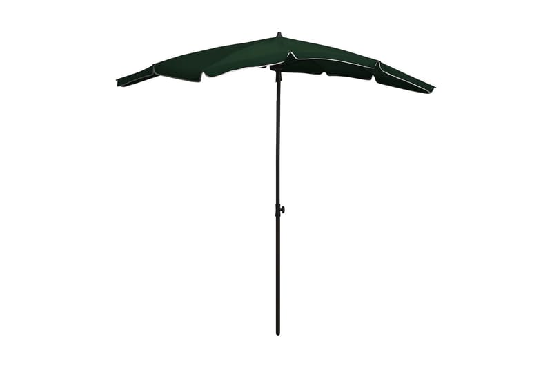 Hageparasoll med stang 200x130 cm grønn - grønn - Hagemøbler - Solbeskyttelse - Parasoller