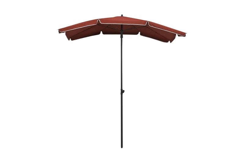 Hageparasoll med stang 200x130 cm terrakotta - Oransj - Hagemøbler - Solbeskyttelse - Parasoller
