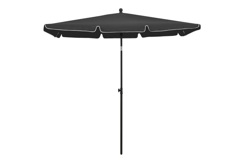 Hageparasoll med stang 210x140 cm antrasitt - Antrasittgrå - Hagemøbler - Solbeskyttelse - Parasoller