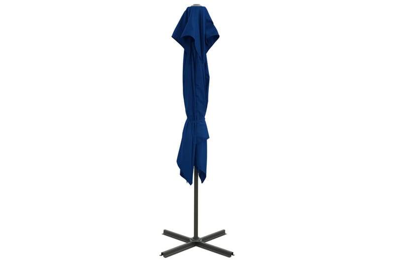 Hengeparasoll med dobbel topp 250x250 cm asurblå - Blå - Hengeparasoll