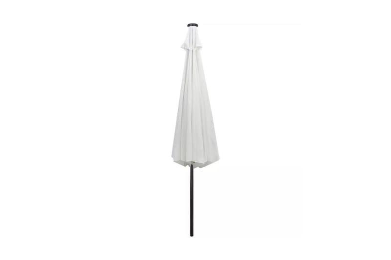 LED Parasoll 3 m sandhvit fritthengende - Sandhvit - Hengeparasoll