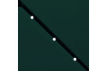 LED Parasoll 3 m grønn fritthengende - Grønn - Hagemøbler - Solbeskyttelse - Parasoller - Hengeparasoll