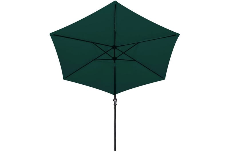 LED Parasoll 3 m grønn fritthengende - Grønn - Hengeparasoll