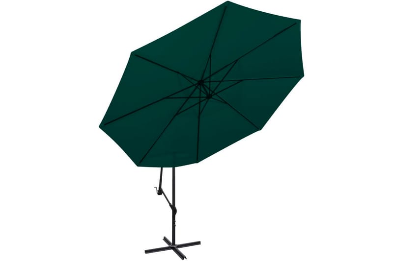 Parasoll 3.5 m grønn fritthengende - Grønn - Hagemøbler - Solbeskyttelse - Parasoller - Hengeparasoll